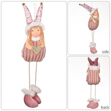 Carica l&#39;immagine nel visualizzatore di Gallery, Christmas Girl Pendant Christmas Tree Hanging Decoration Christmas Bells Home Decoration pink
