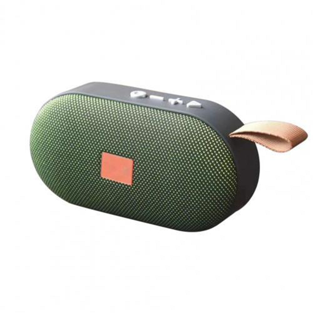 T7 Portable Outdoor  Wireless   Bluetooth-compatible 4.2 Tf  Speaker For Smartphone Laptop Hd Audio Subwoofer Wireless Speakers green