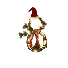 Charger l&#39;image dans la galerie, Christmas  Wreath Led String Lights Wreath Pendant Christmas Decorations For Home Red
