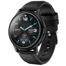 Last inn bildet i Galleri-visningsprogrammet, Original LEMFO Lf28 Smartwatch Ip68 Waterproof Heart Rate Monitor Sport Smart Watch 30 Days Standby Black dial black leather belt
