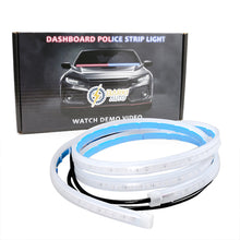 Load image into Gallery viewer, Car  Led  Tail  Box  Light 1.2m Warning Light Strip Red Blue Mesh Light Car Door Modified Light Strip Red and blue
