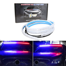 Load image into Gallery viewer, Car  Led  Tail  Box  Light 1.2m Warning Light Strip Red Blue Mesh Light Car Door Modified Light Strip Red and blue
