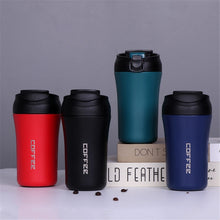 Carica l&#39;immagine nel visualizzatore di Gallery, 304 Stainless Steel Vacuum  Cup Portable Water Bottle Double-drink Vacuum Coffee Cup White
