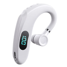 Charger l&#39;image dans la galerie, Bluetooth-compatible Headset Digital Display Sports Earhook Stereo Long Standby Wireless Headphones White
