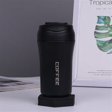 Carica l&#39;immagine nel visualizzatore di Gallery, 304 Stainless Steel Vacuum  Cup Portable Water Bottle Double-drink Vacuum Coffee Cup White
