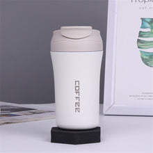 Carica l&#39;immagine nel visualizzatore di Gallery, 304 Stainless Steel Vacuum  Cup Portable Water Bottle Double-drink Vacuum Coffee Cup White
