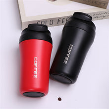 Carica l&#39;immagine nel visualizzatore di Gallery, 304 Stainless Steel Vacuum  Cup Portable Water Bottle Double-drink Vacuum Coffee Cup White
