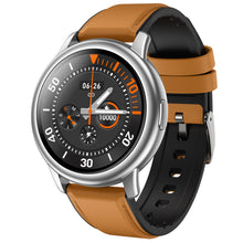 Last inn bildet i Galleri-visningsprogrammet, Original LEMFO Lf28 Smartwatch Ip68 Waterproof Heart Rate Monitor Sport Smart Watch 30 Days Standby Silver dial brown belt
