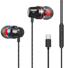 Carica l&#39;immagine nel visualizzatore di Gallery, Magnetic Wired Stereo 3.5mm In-ear  Earphones Super Bass Dual Drive Headset Earbuds Earphone With Mic black
