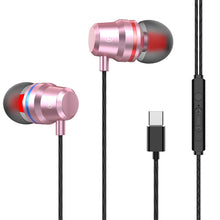 Load image into Gallery viewer, Magnetic Wired Stereo 3.5mm In-ear  Earphones Super Bass Dual Drive Headset Earbuds Earphone With Mic Red
