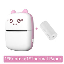 Carica l&#39;immagine nel visualizzatore di Gallery, Mini Thermal  Printer Portable Wireless Bluetooth-compatible 200dpi Label Printer Memo Problem Printer pink
