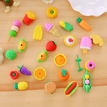 Cargar imagen en el visor de la galería, Cute  Eraser Creative Cartoon Shape Colorful Sketch Eraser Ultra-clean Boxed Eraser, 1  Bag, Set Random delivery
