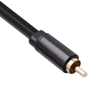 Load image into Gallery viewer, RCA  Male  To  Double  RCA  Female  Audio  Adapter  Cable Stereo Splitter 3686MFF-03 Black
