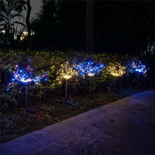 Load image into Gallery viewer, 150pcs/set Led Solar  Firework  Lights Waterproof Outdoor Path Lawn Garden Lamp Decor 150 lights (3*50 lights)warm white
