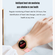 Carica l&#39;immagine nel visualizzatore di Gallery, Lf28m Bluetooth-compatible 5.0 Smart  Watch 1.28 Inch Full Touch Diy Waterproof Heart Rate Monitor Smartwatch For Phone pink
