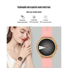 Carica l&#39;immagine nel visualizzatore di Gallery, Lf28m Bluetooth-compatible 5.0 Smart  Watch 1.28 Inch Full Touch Diy Waterproof Heart Rate Monitor Smartwatch For Phone pink
