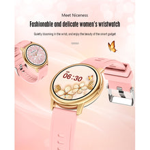 Carica l&#39;immagine nel visualizzatore di Gallery, Lf28m Bluetooth-compatible 5.0 Smart  Watch 1.28 Inch Full Touch Diy Waterproof Heart Rate Monitor Smartwatch For Phone pink
