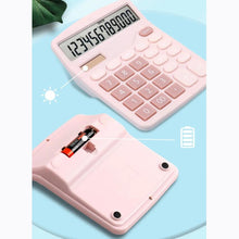 Charger l&#39;image dans la galerie, Solar  Calculator Dual Power Supply Calculator Cute Colorful Fashion Exam Supermarket Calculator Black
