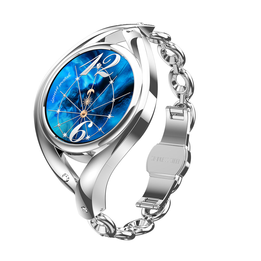 Smart  Watch Bluetooth-compatible 5.0 Heart Rate Monitor Ip68 Waterproof Smartwatch Silver