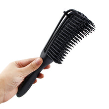 Lade das Bild in den Galerie-Viewer, Hair  Smoothing  Comb Scalp Massage Hair Comb Multi-function Dry Wet Curly Hair Home Barber Accessories Black_18-25CM
