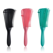 Load image into Gallery viewer, Hair  Smoothing  Comb Scalp Massage Hair Comb Multi-function Dry Wet Curly Hair Home Barber Accessories Green_18-25CM
