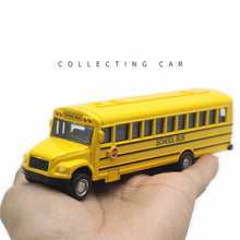 Carica l&#39;immagine nel visualizzatore di Gallery, 1:43 Alloy Classic  School  Bus  Model 14cm Yellow Children Pull Back Car Toy Decoration As shown
