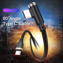 Load image into Gallery viewer, Mobile  Phone  Cables Usb C Tpye C Bent Cable Pd 60w Quick Charge3.0 Charging Cable 480 Mbps Data Transmission Cables C turn C turn
