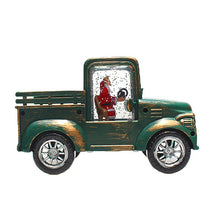 Load image into Gallery viewer, Christmas  Ornaments Creative Luminous Irrigation Car Retro Pickup Truck Model Desktop Decoration Dark green car
