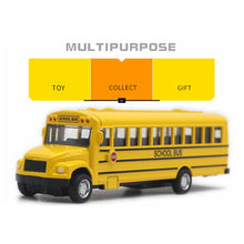 Load image into Gallery viewer, 1:43 Alloy Classic  School  Bus  Model 14cm Yellow Children Pull Back Car Toy Decoration As shown
