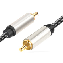 Load image into Gallery viewer, Hifi 5.1 Spdif Rca To Rca Male To Male Coaxial  Cable Connector Nylon Braid Cable 0.5 meters
