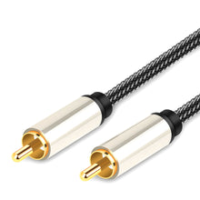 Load image into Gallery viewer, Hifi 5.1 Spdif Rca To Rca Male To Male Coaxial  Cable Connector Nylon Braid Cable 0.5 meters
