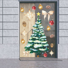 Load image into Gallery viewer, Bowknot Wall  Sticker Watercolor Christmas Tree Snowflake Window Holiday Decoration Style 2
