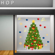 Load image into Gallery viewer, Bowknot Wall  Sticker Watercolor Christmas Tree Snowflake Window Holiday Decoration Style 2
