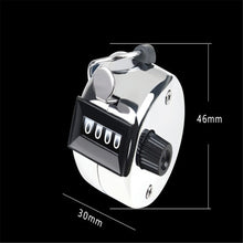 Load image into Gallery viewer, Portable 4 Digit Number Handheld Counter Mini Mechanical Digital Manual Counting Metal knob base
