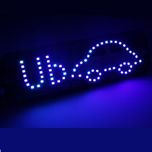 Load image into Gallery viewer, Car  Indicator Warning Light Flashing Dc 12v Led Sign Decor Usb Charger Car Led Sign (with Switch Suction Cup) Blue
