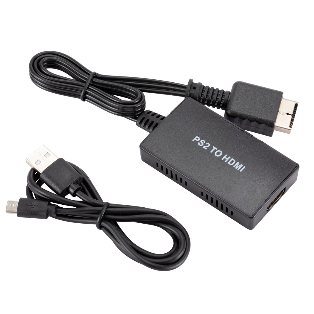 PS2 To HDMI-compatible  Converter PS2 Component To HDMI-compatible  Audio HD Game Console Adapter Black