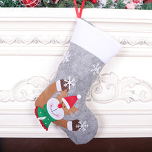 Lade das Bild in den Galerie-Viewer, Christmas Stocking Gift  Bag Cute Candy Bag Tree Pendant Decoration With Lights Lighted socks deer
