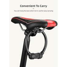 Carica l&#39;immagine nel visualizzatore di Gallery, Bicycle  Lock Portable Four-digit Combination Ring Lock Light Smart Small Oval Ring Anti-theft Lock 11.5mm_Black
