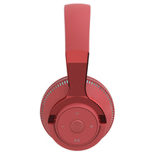 Lade das Bild in den Galerie-Viewer, Bluetooth-compatible Headset RGB Bass Stereo Retractable Folding Design Wireless Headset Red
