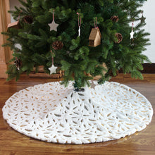 Last inn bildet i Galleri-visningsprogrammet, Christmas  Tree  Skirt Gold Silver Feather Christmas Tree Decoration White Plush Christmas Party Ornaments Golden feather 90cm
