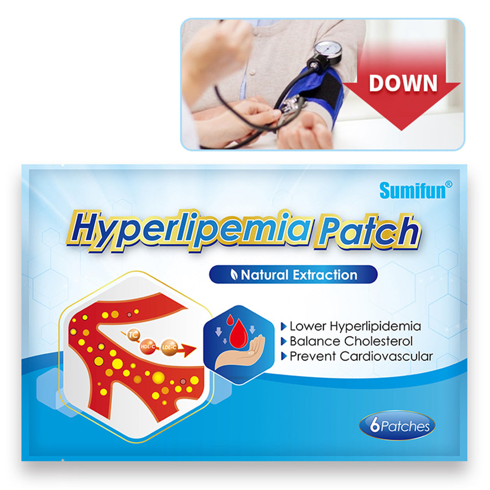 Reduce  Hyperlipemia  Patch Diabetic Patch High Blood Lipids Patch Burning Fat Patch 6 stickers/bag