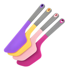 Cargar imagen en el visor de la galería, Silicone  Baking  Scraper 34CM Non Stick Butter Spatula Smoother Spreader Heat Resistant Cookie Scraper Rose Red
