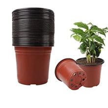 Load image into Gallery viewer, Plastic Multi-size Flower  Pot Plant Pots Succulent Planter Pot For Outdoor Indoor Plants Red outside and black inside_caliber 90mm
