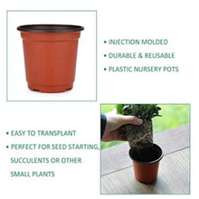 Load image into Gallery viewer, Plastic Multi-size Flower  Pot Plant Pots Succulent Planter Pot For Outdoor Indoor Plants Red outside and black inside_caliber 90mm
