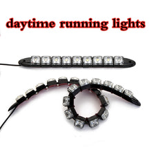 Cargar imagen en el visor de la galería, Daytime  Running  Lights Car Led Waterproof High-power Lights Super Bright Curved Soft General-purpose Modified Lights White_6 LEDs
