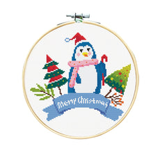 Lade das Bild in den Galerie-Viewer, Embroidery  Set Christmas Series 14ct Hanging Picture Simple Beginner Manual Diy Craft Kit Polar bear
