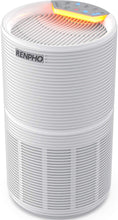 Load image into Gallery viewer, RENPHO Air Purifier for Allergies and Pets Hair with HEPA Filter, Home Bedroom 240 SQ.FT, Quiet Compact Air Cleaner Odor Eliminators for Mold, Smoke, Germ, Dust and Pollen, Night Light?white 22*22*36
