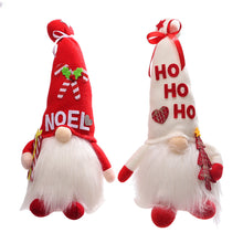 Charger l&#39;image dans la galerie, Christmas  Ornaments Faceless Doll With Lights Luminous Dolls Santa Toy Winter Home Table Decoration T2709 red hat faceless doll
