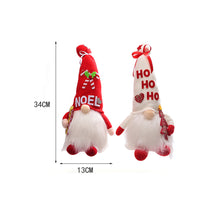 Load image into Gallery viewer, Christmas  Ornaments Faceless Doll With Lights Luminous Dolls Santa Toy Winter Home Table Decoration T2710 white hat faceless doll
