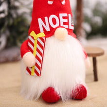 Charger l&#39;image dans la galerie, Christmas  Ornaments Faceless Doll With Lights Luminous Dolls Santa Toy Winter Home Table Decoration T2709 red hat faceless doll
